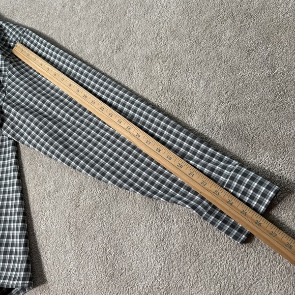 UNTUCKit Mens Stuhlmuller Plaid Button Up Shirt Mens XL Relaxed Fit Green Brown - Picture 7 of 9